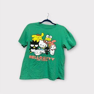 Sanrio Hello Kitty and Friends Green Graphic Tee – Size S
